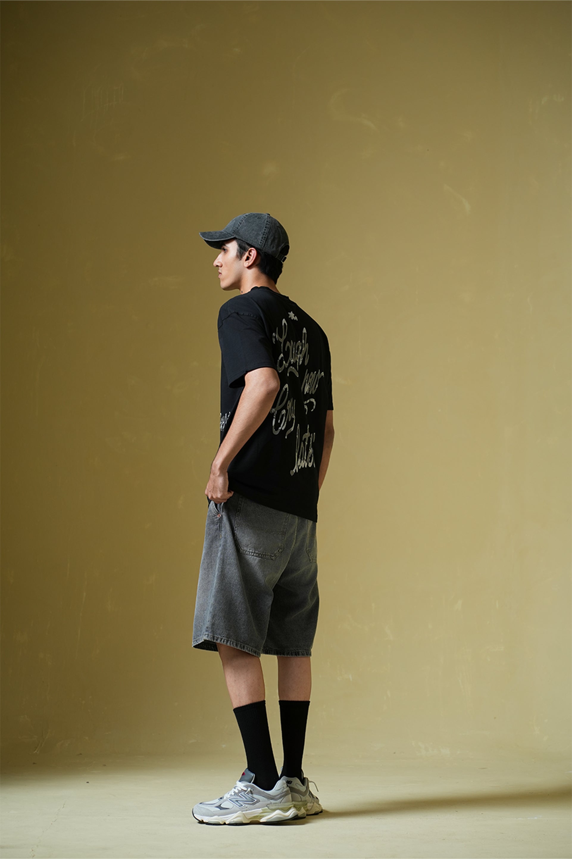 Buy Laugh Now Black Oversized T-Shirt Online at Main Character India