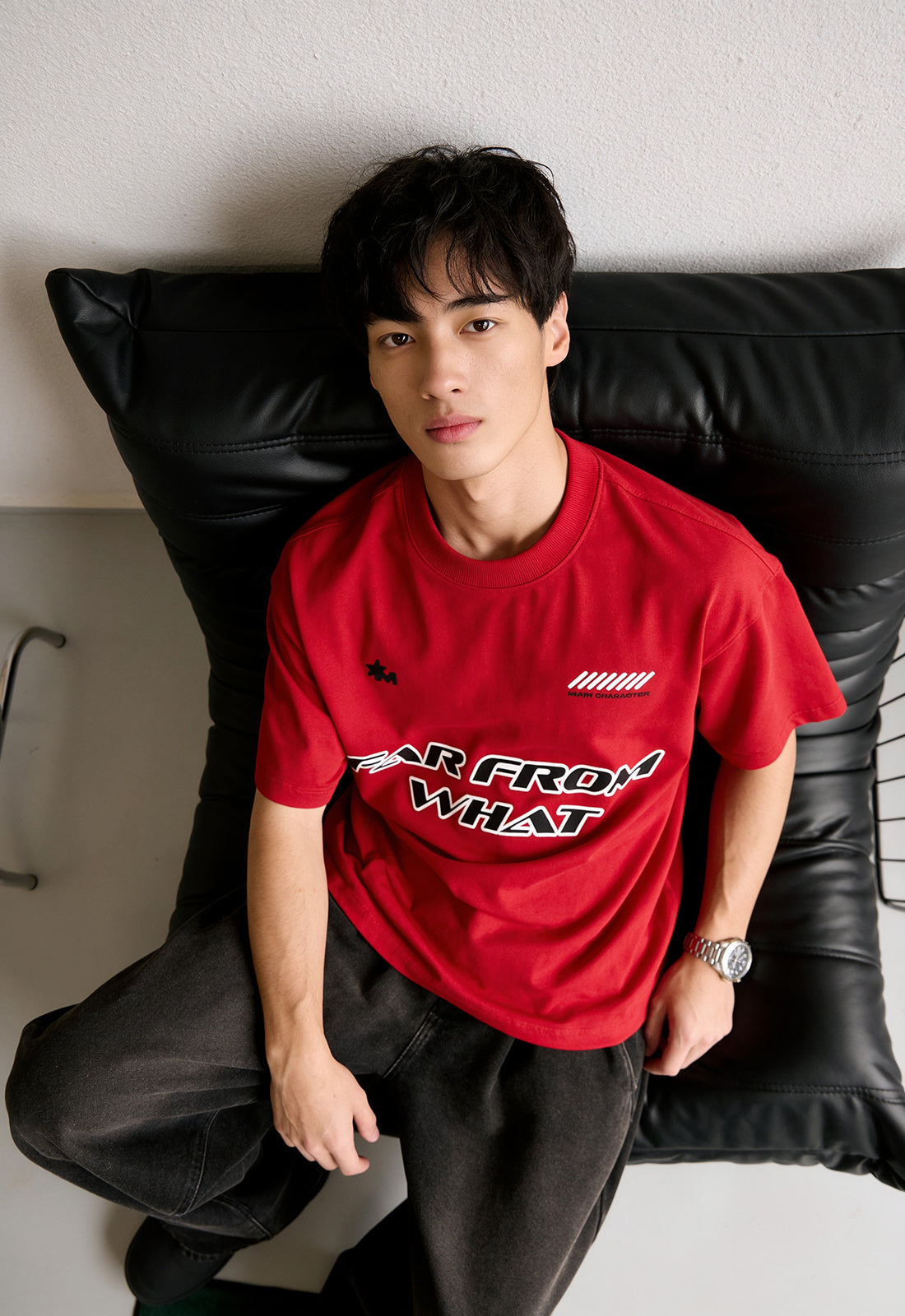 Far From Oversize T-Shirt in Fuchsia Pink