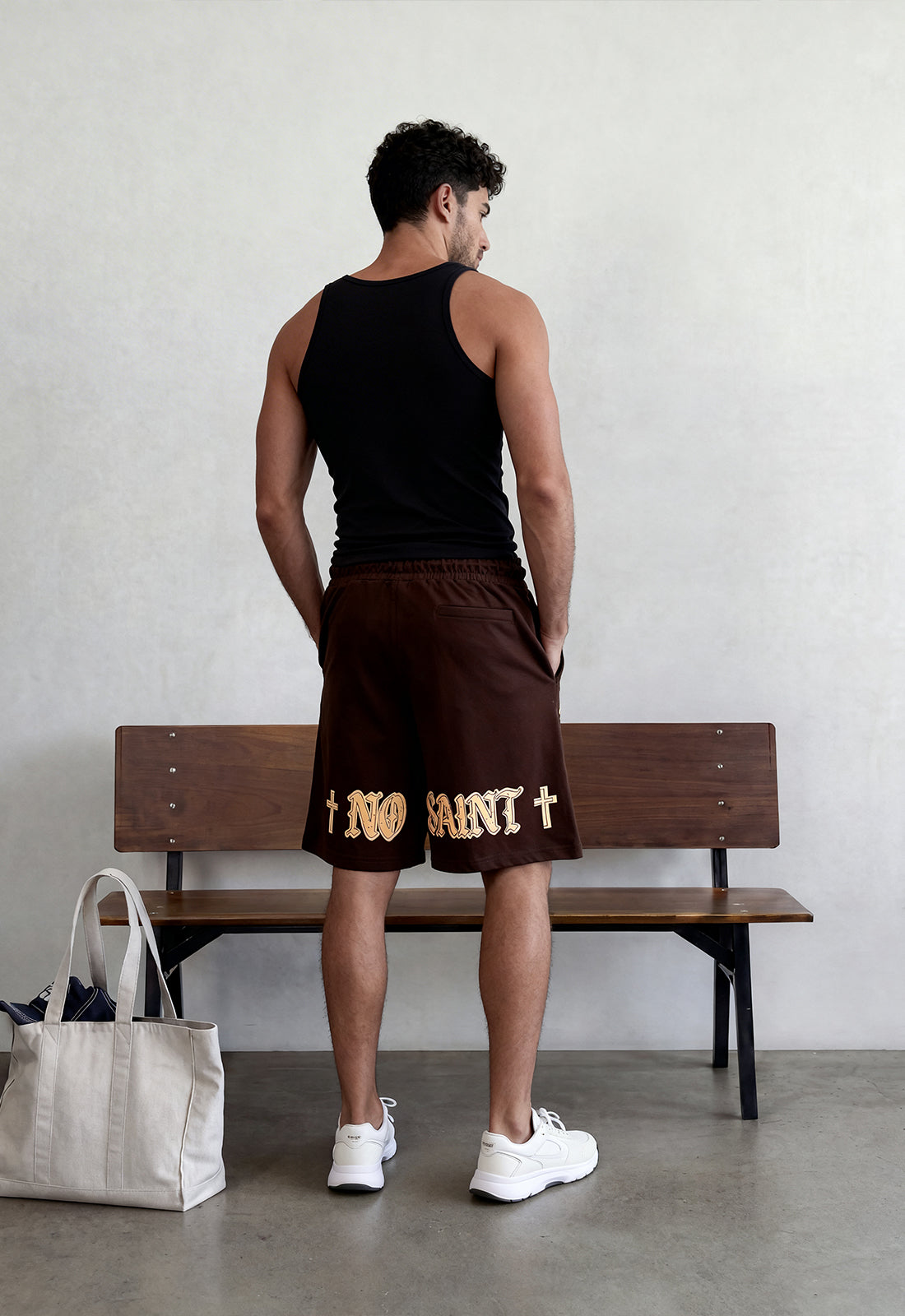 No Saint Dark Brown Shorts