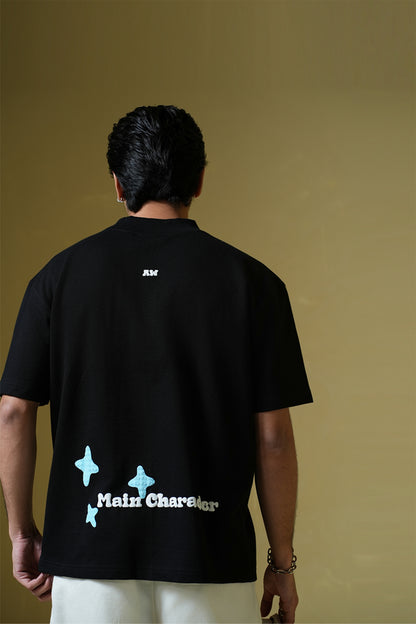 Buy Sao Paulo Black Oversized T-Shirt Online at Main Character India