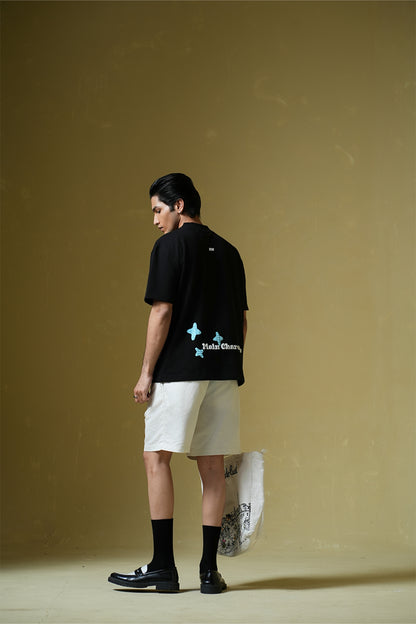 Buy Sao Paulo Black Oversized T-Shirt Online at Main Character India
