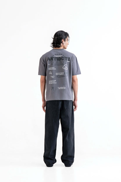 Buy Antidote Grey Oversized T-Shirt Online at Main Character India