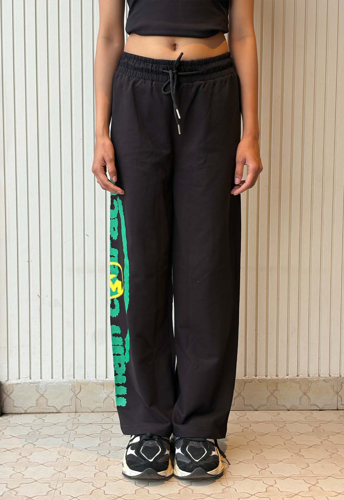 Orbit Black Cotton Pant