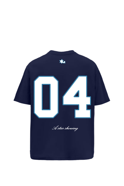 Buy Zeus Navy blue oversized t-shirt Online at Main Character India