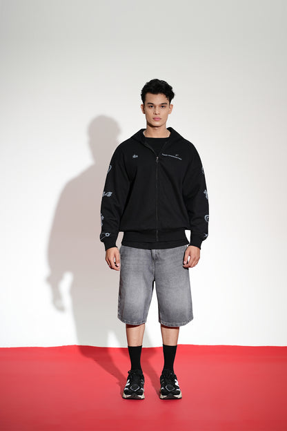 Buy IMPERIAL OVERSIZED ZIPPER HOODIE Online at Main Character India