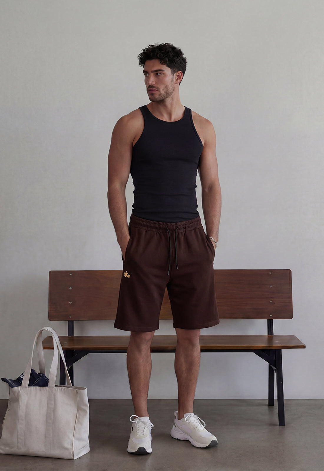No Saint Dark Brown Shorts