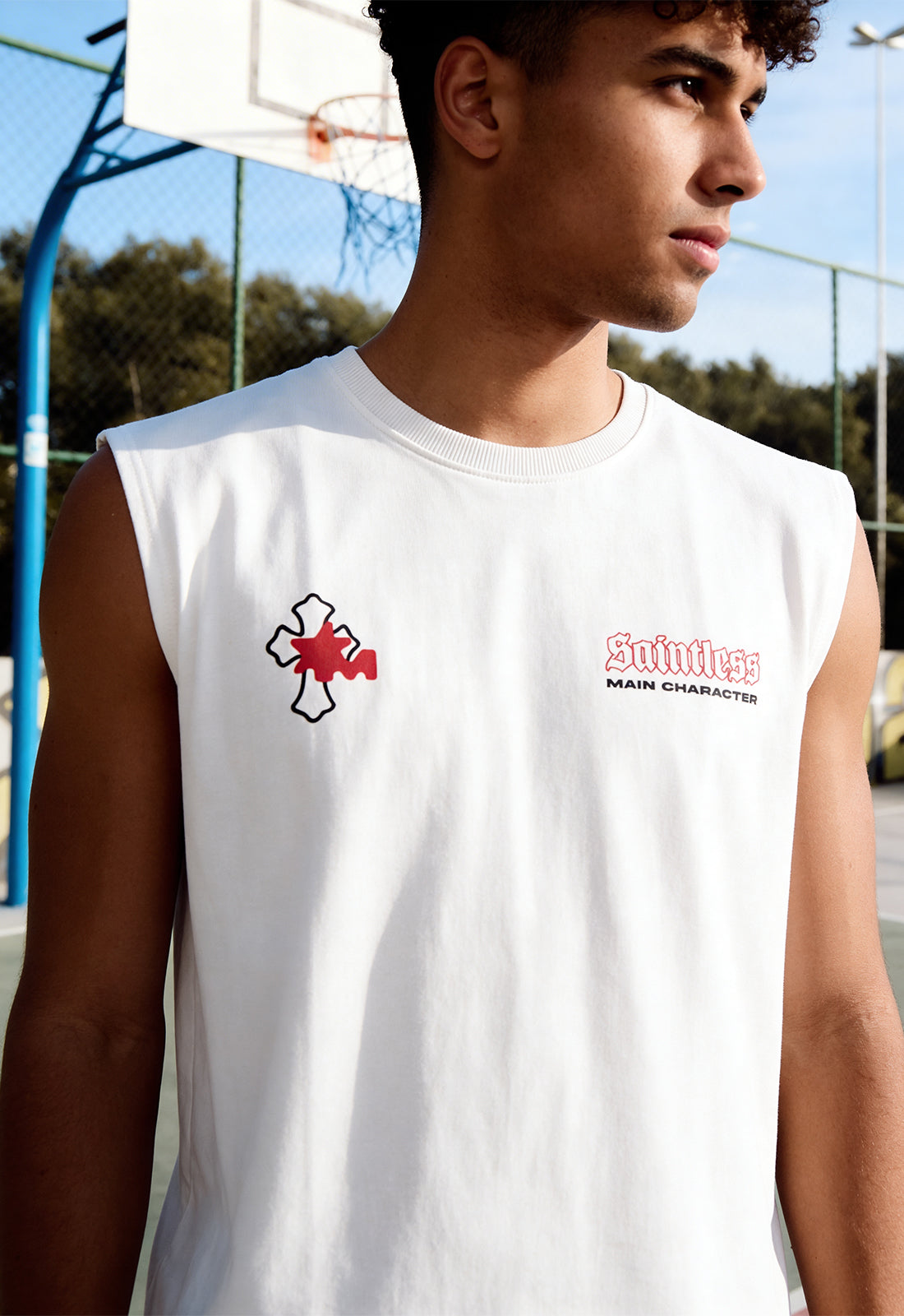 Buy Saintless White Vest Online at Main Character India