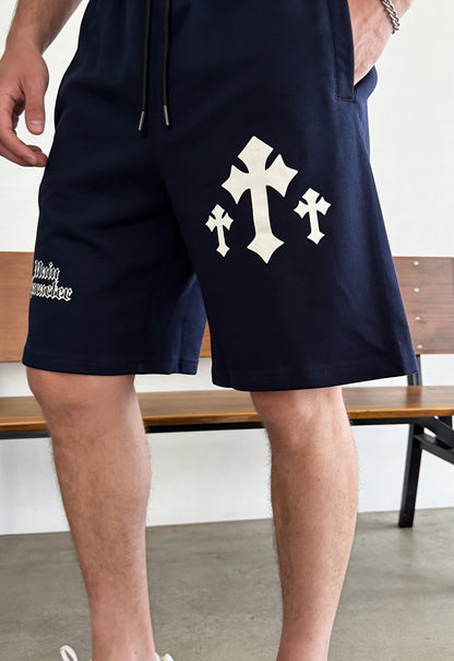 God Mode Navy Blue Shorts