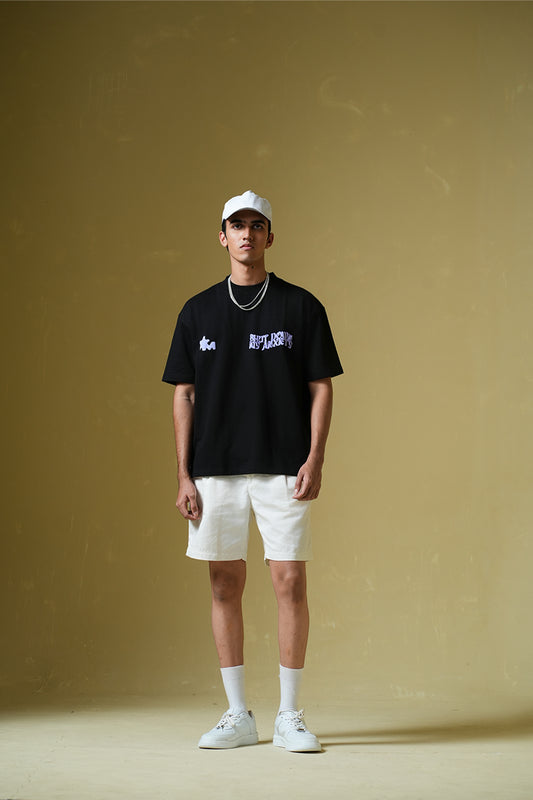 Purple Haze Black Oversized T-Shirt - Buy Old Money Online in India at Main Character