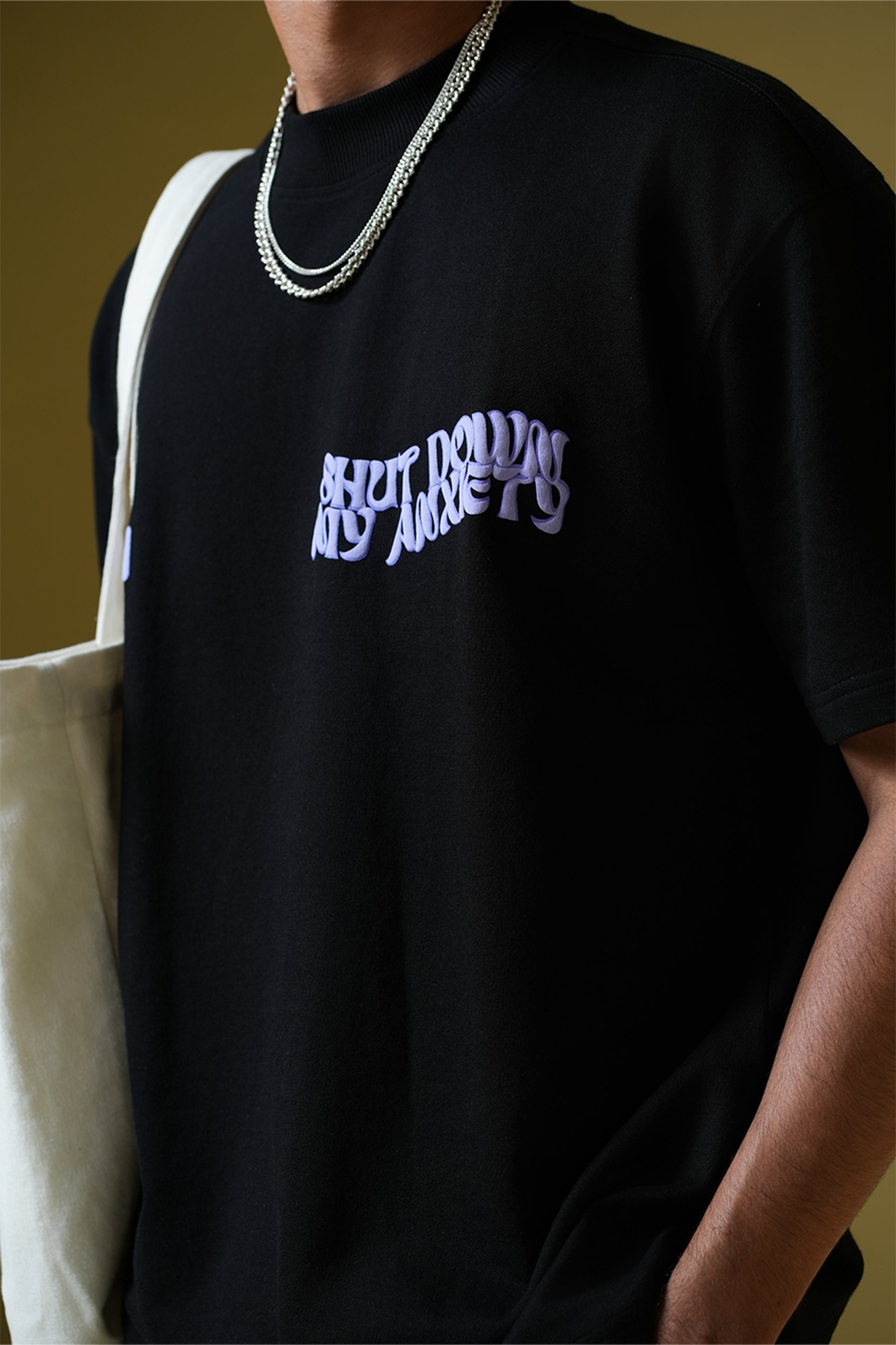 Buy Purple Haze Black Oversized T-Shirt Online at Main Character India