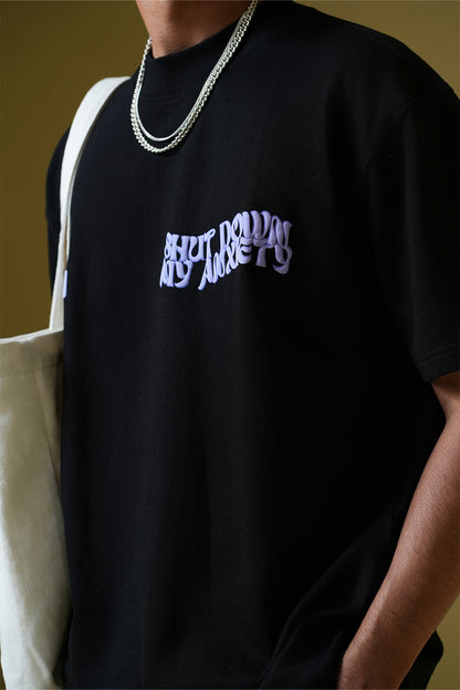 Buy Purple Haze Black Oversized T-Shirt Online at Main Character India