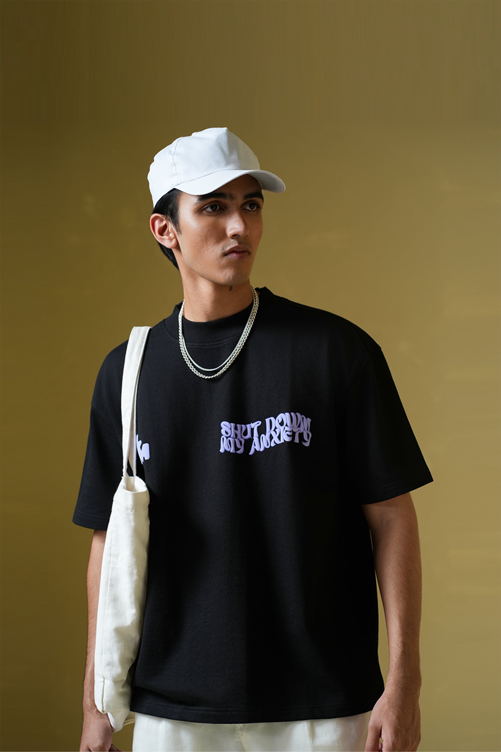 Buy Purple Haze Black Oversized T-Shirt Online at Main Character India