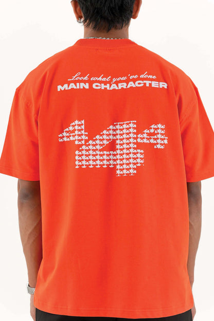 Buy Star Boy Orange Oversized T-Shirt Online at Main Character India