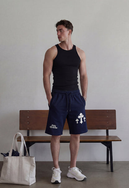 God Mode Navy Blue Shorts