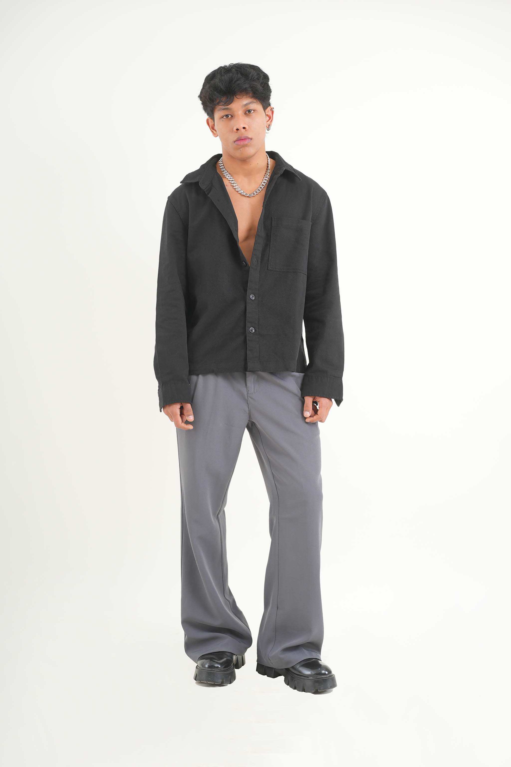 Smokey Grey Korean Pant