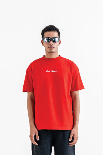 Buy God'S Fav Child Red Oversized T-Shirt Online at Main Character India