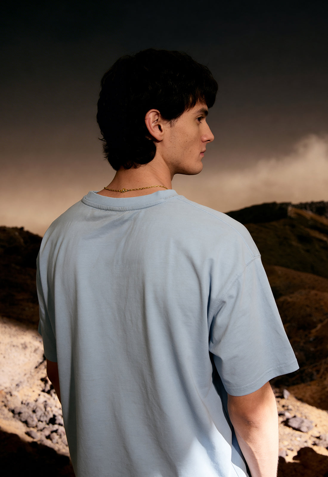 Buy Staple Sky-Blue Summer T-Shirt Online at Main Character India