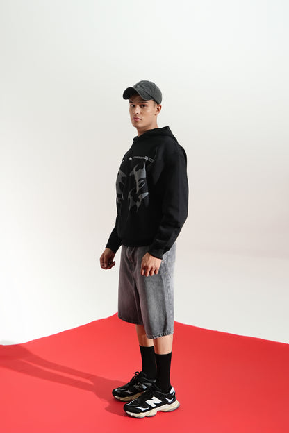 Buy BLACK AURA OVERSIZED HOODIE Online at Main Character India