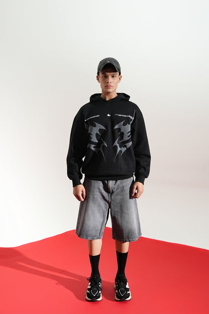 Buy BLACK AURA OVERSIZED HOODIE Online at Main Character India