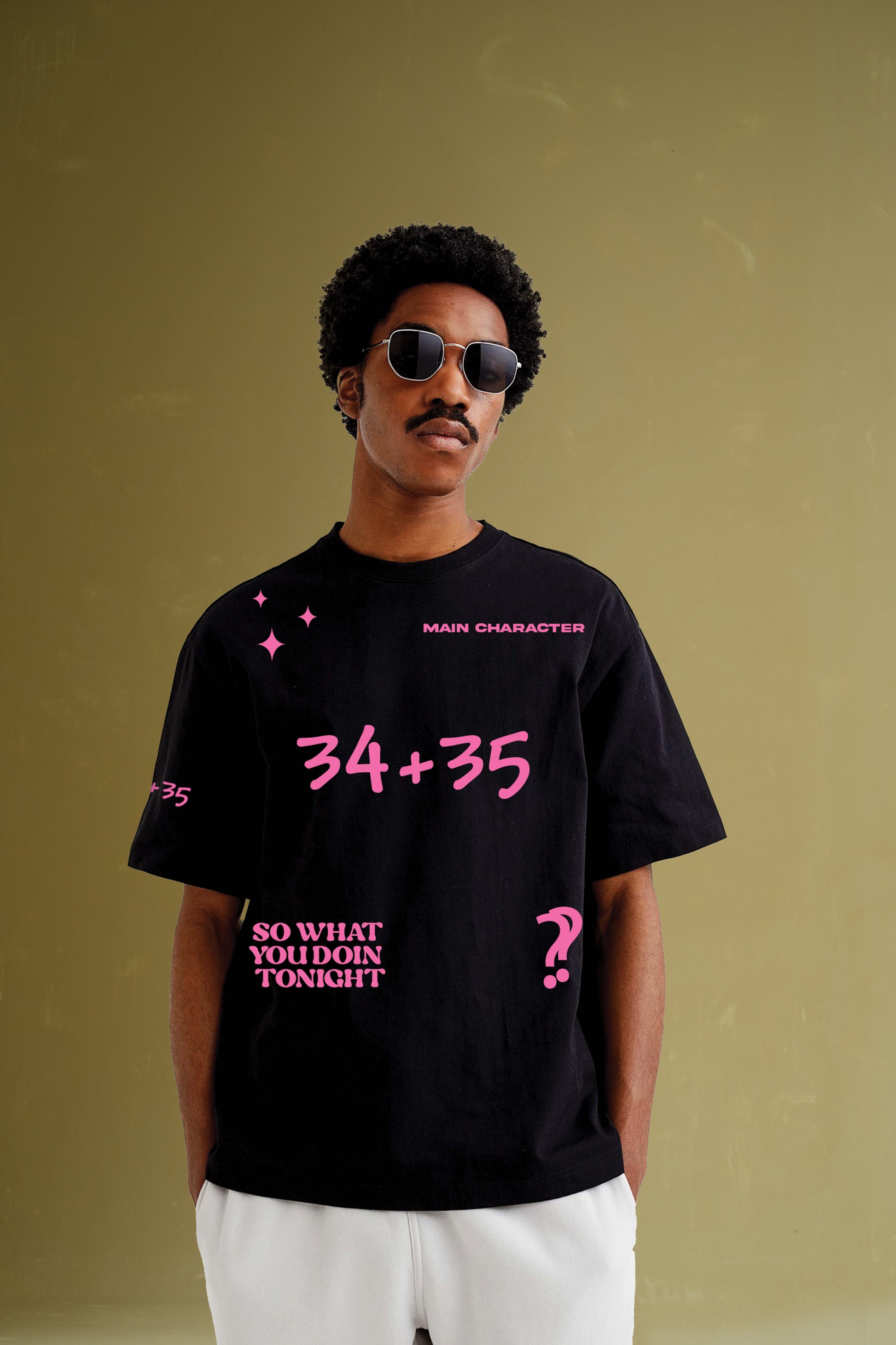 Buy 34+35 Oversized T-shirt Online at Main Character India