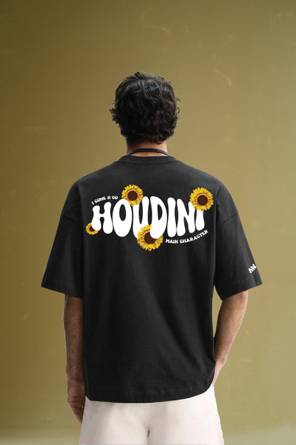 Buy Houdini Black Oversized T-Shirt Online at Main Character India