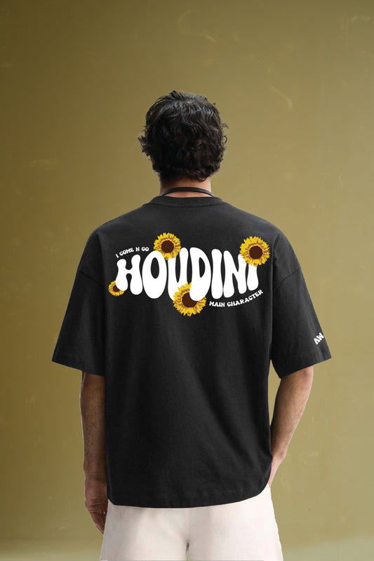 Houdini Black Oversized T-Shirt - Buy Old Money Online in India at Main Character