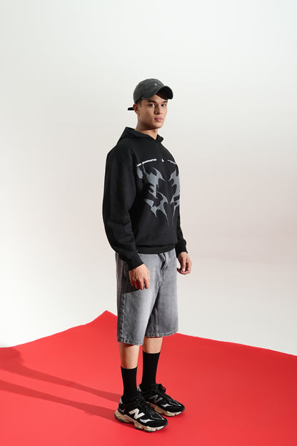 Buy BLACK AURA OVERSIZED HOODIE Online at Main Character India