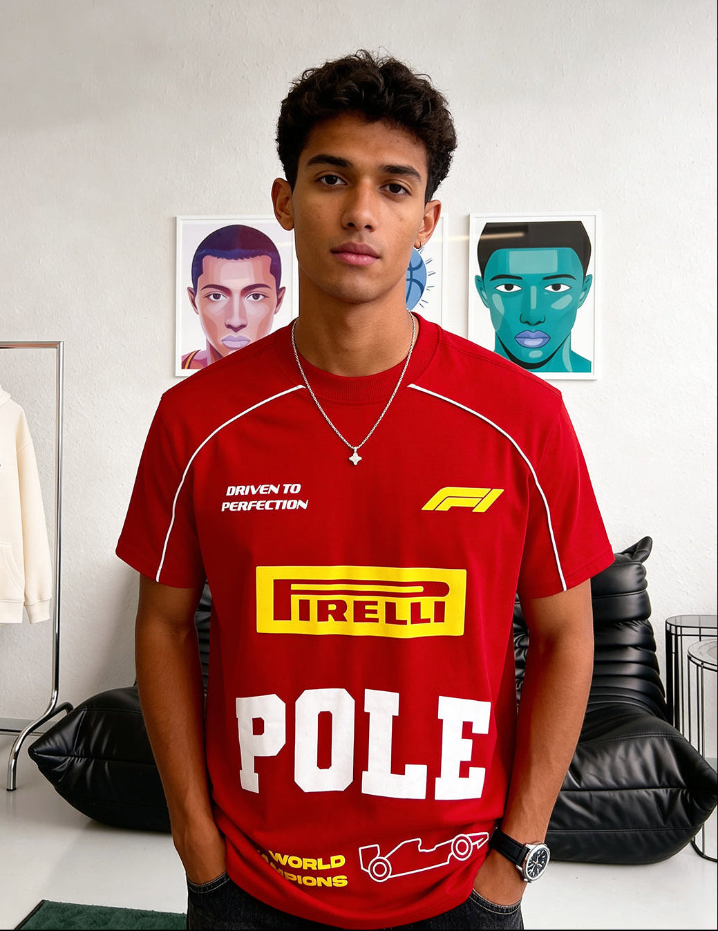 Pole Piping Oversized T-Shirt