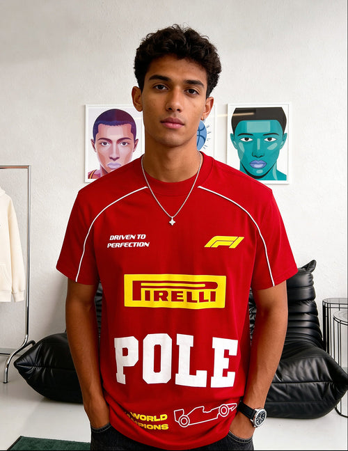 Pole Piping Oversized T-Shirt