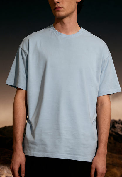 Buy Staple Sky-Blue Summer T-Shirt Online at Main Character India