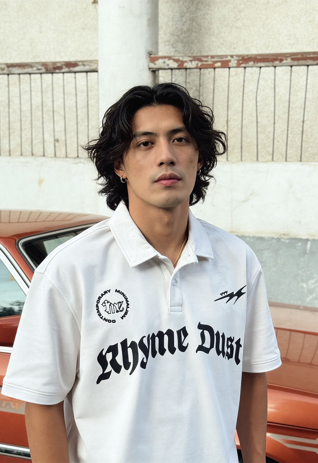 Rhyme Dust Oversized Polo T-Shirt