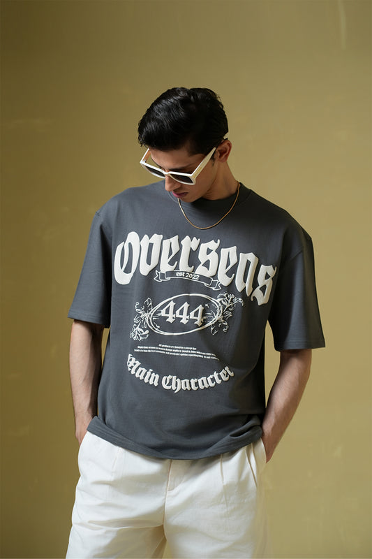Overseas Smokey Grey Oversized T-Shirt - Buy Old Money Online in India at Main Character