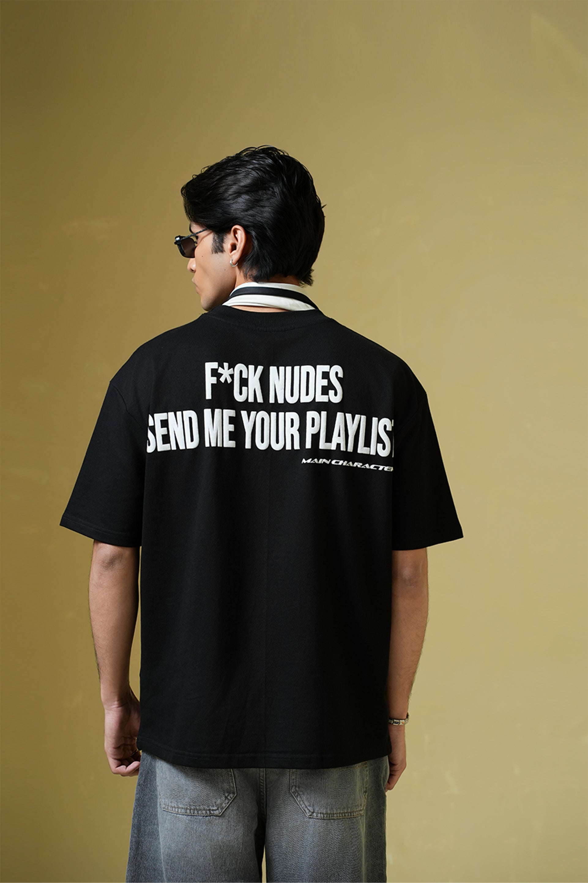 Buy Playlist Oversized T Shirt Online at Main Character India