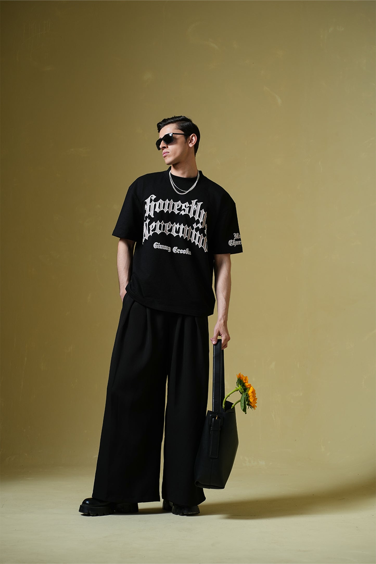 Nevermind Black Oversized T-Shirt