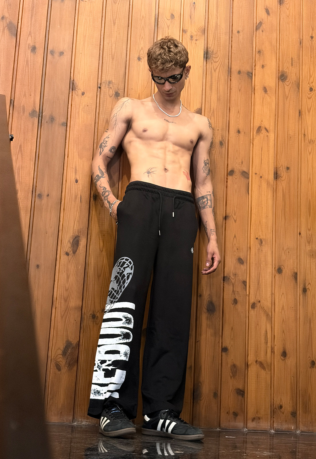 Rebody Black Cotton Pant