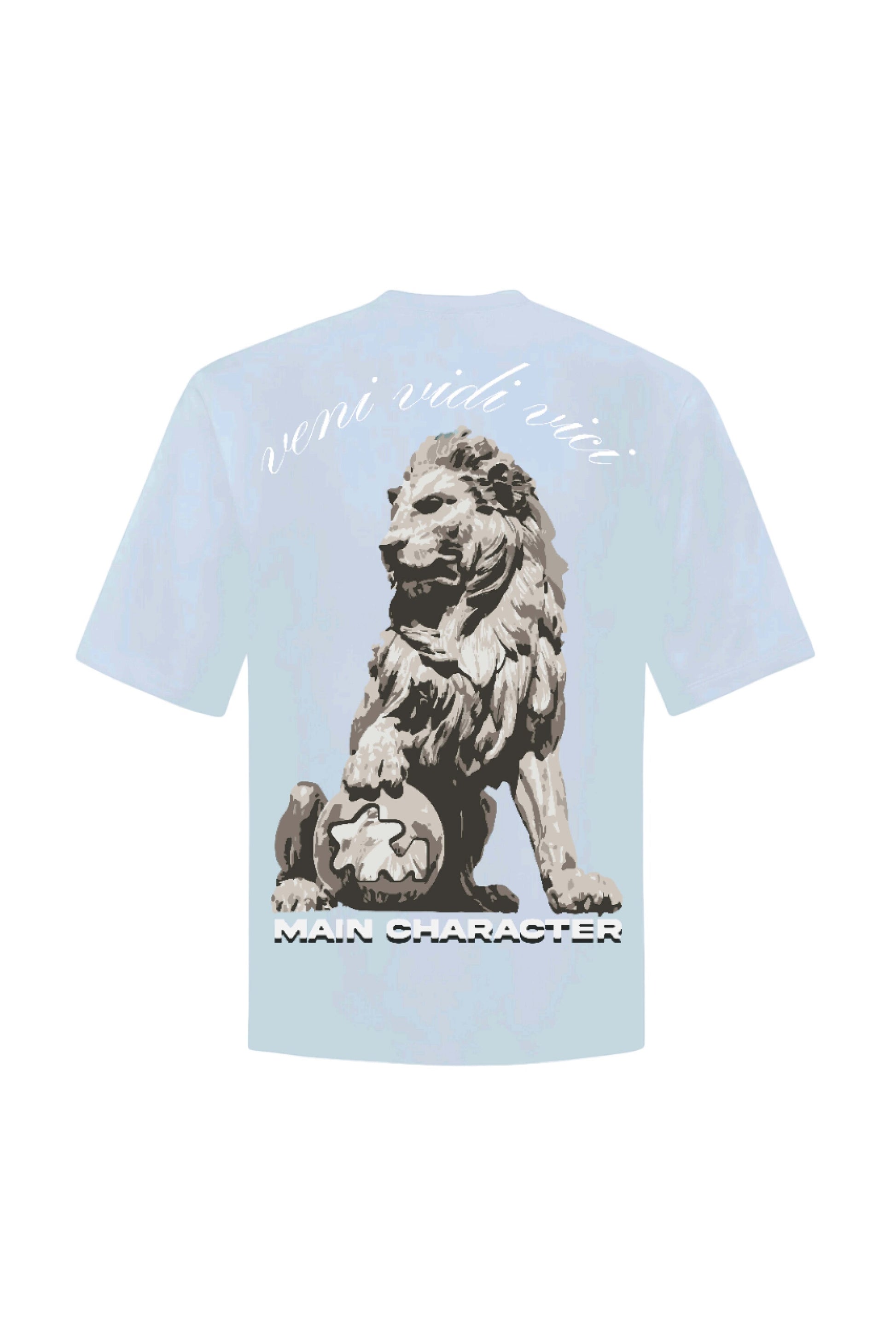 Buy Veni Vidi Vici Blue Oversized T-Shirt Online at Main Character India