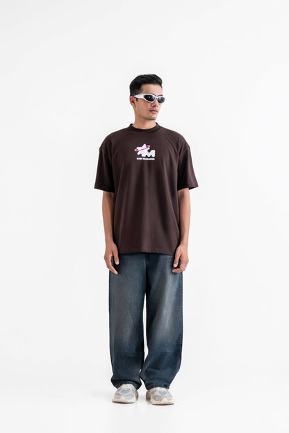 Buy God's Plan Brown Oversized T-Shirt Online at Main Character India