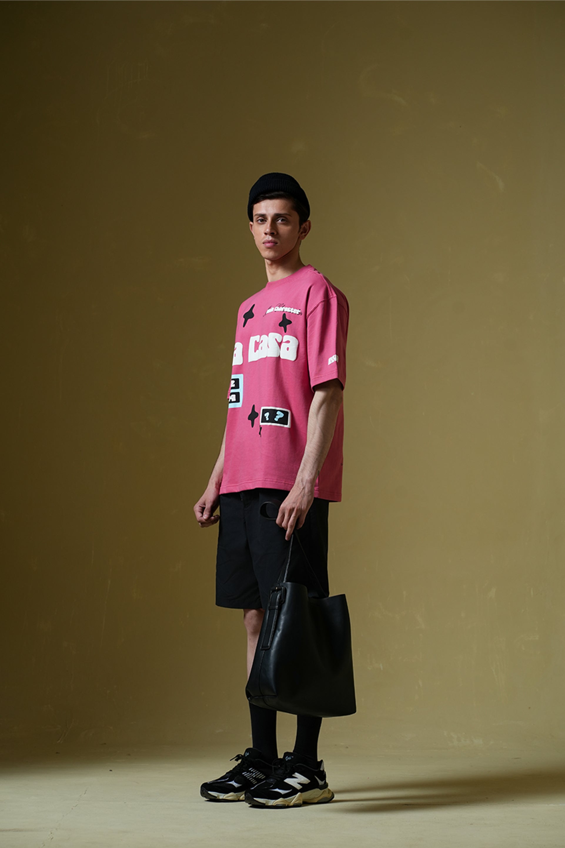 Buy La Casa Hot Pink Oversized T-Shirt Online at Main Character India