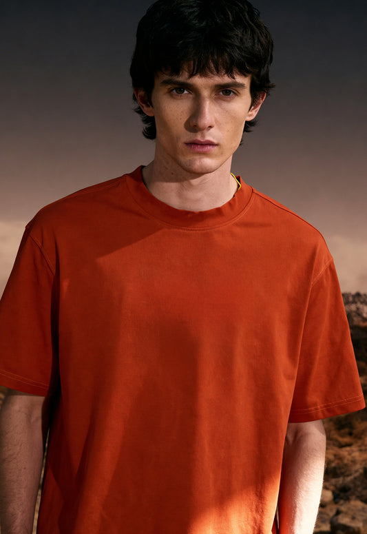 Buy Staple Orange Summer T-Shirt Online at Main Character India