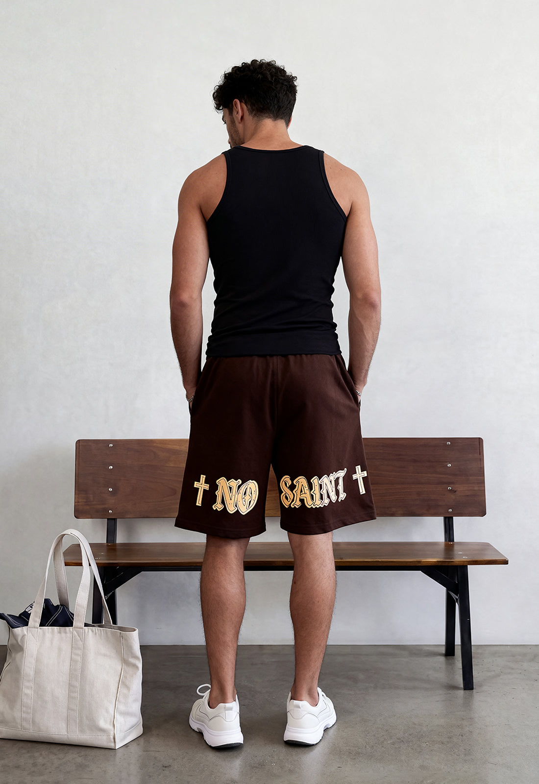 No Saint Dark Brown Shorts