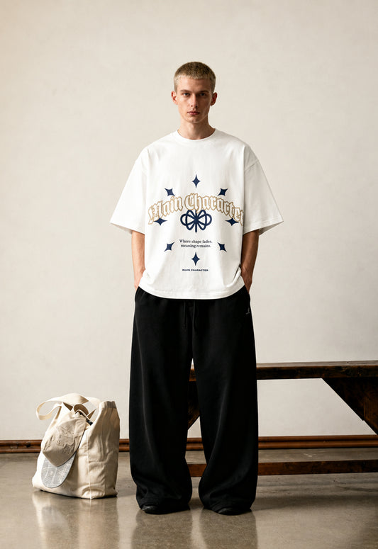 Remains Cream Boxy-Oversized T-Shirt