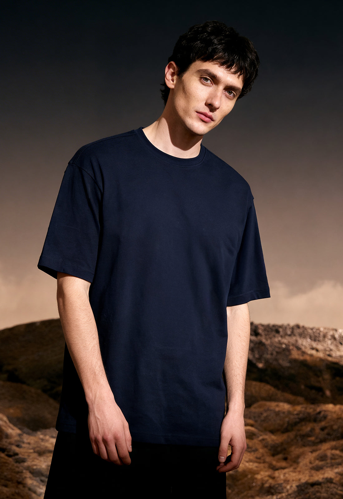 Signature Navy-Blue Summer T-Shirt