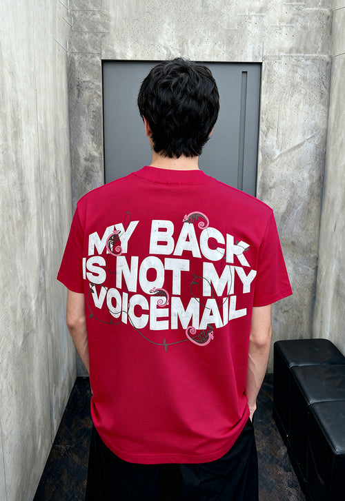 Voice Mail Hot Pink Heavyweight-Oversized T-Shirt