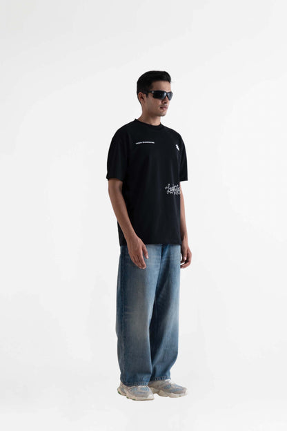 Buy Laugh Now Black Oversized T-Shirt Online at Main Character India