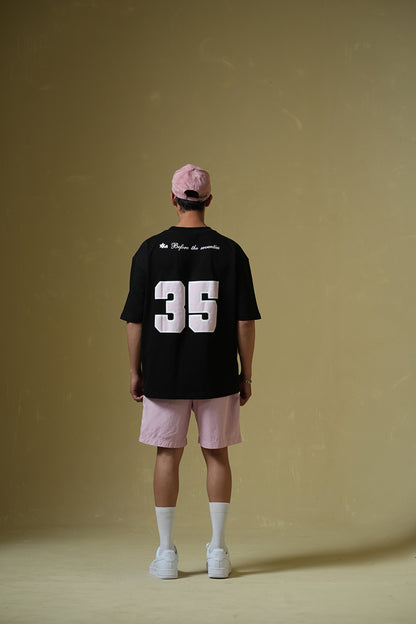 Buy Reimagined Black Oversized T-shirt Online at Main Character India