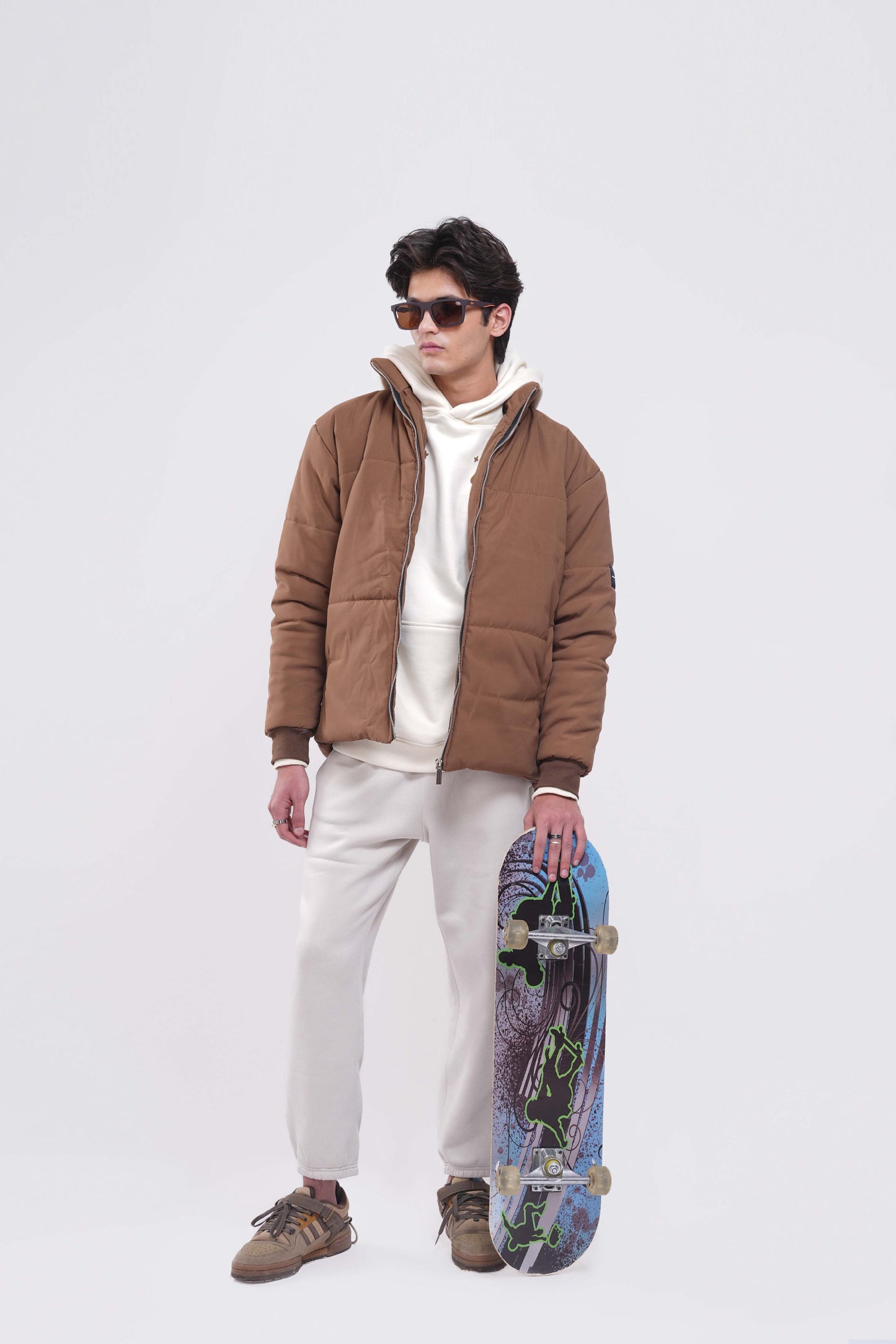 Heavy Padded Brown Puffer Jacket