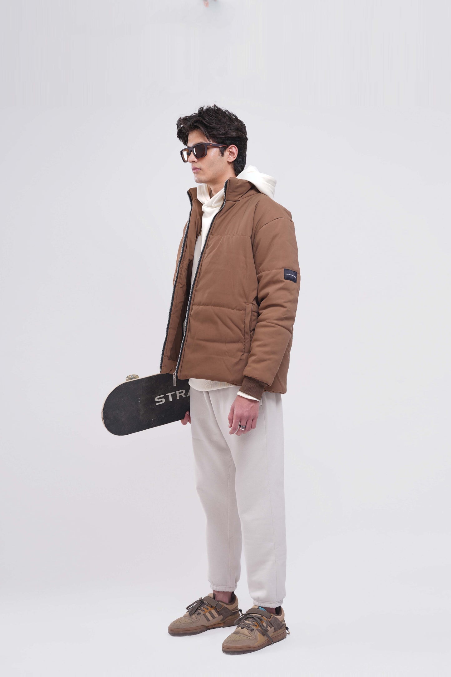Heavy Padded Brown Puffer Jacket