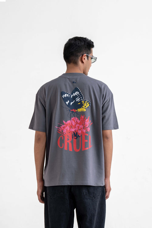 Cruel Grey Oversized T-Shirt