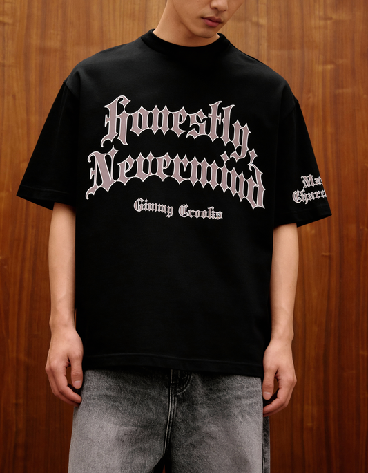 Nevermind Black Oversized T-shirt - Buy Oversized T-Shirts Online in India at Main Character