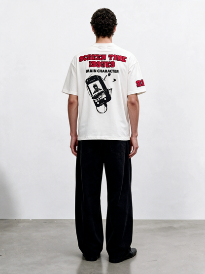 Screen Time Heavyweight Oversized T-Shirt